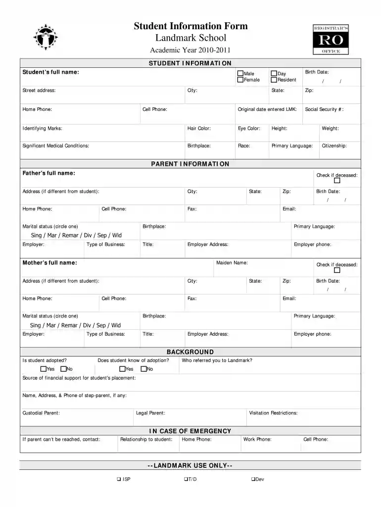 school students information Preview on Page 1