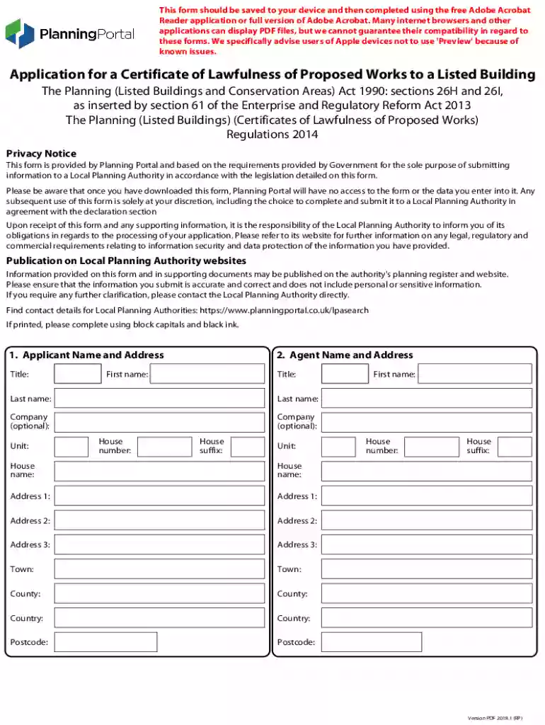 uk planning portal application Preview on Page 1