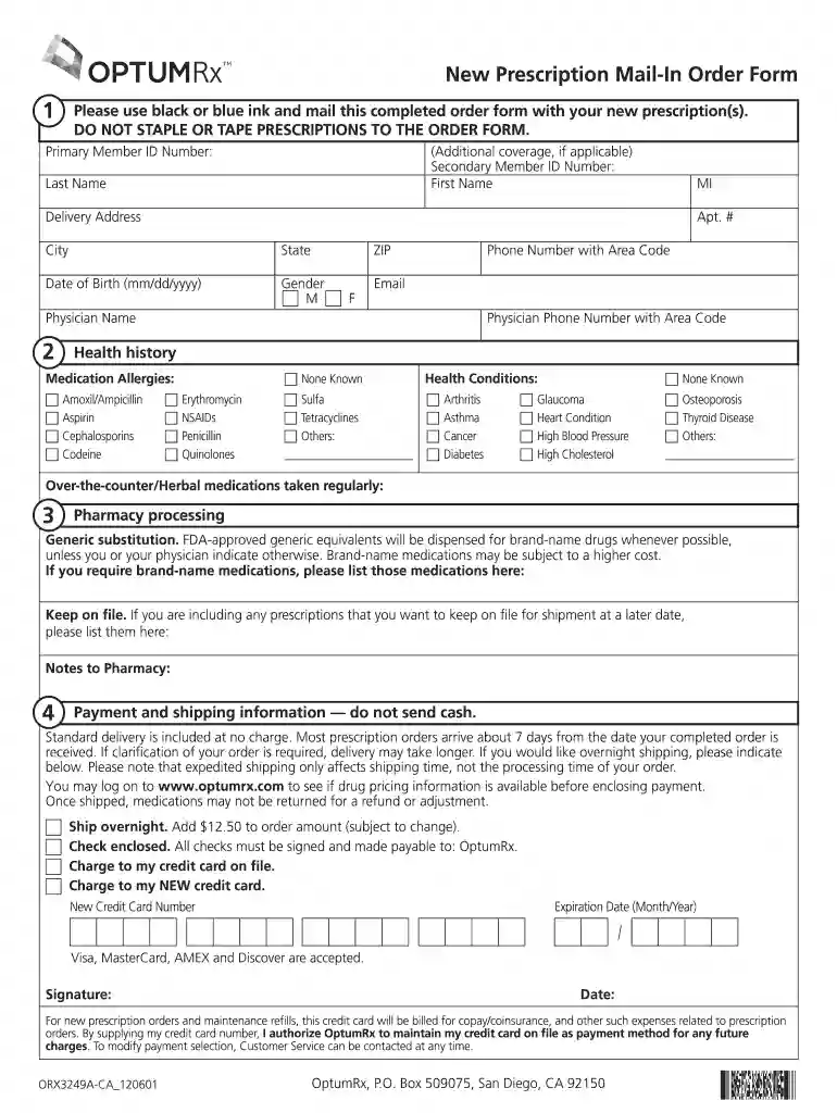 optumrx login mail order Preview on Page 1