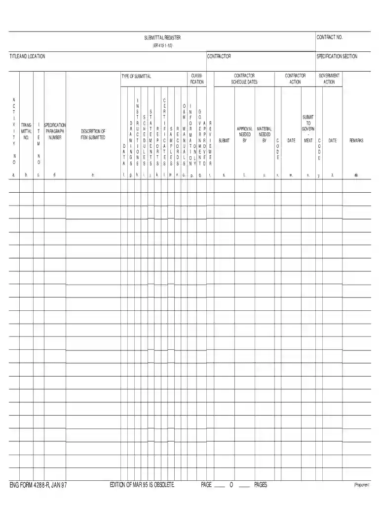 eng form 4288 r Preview on Page 1