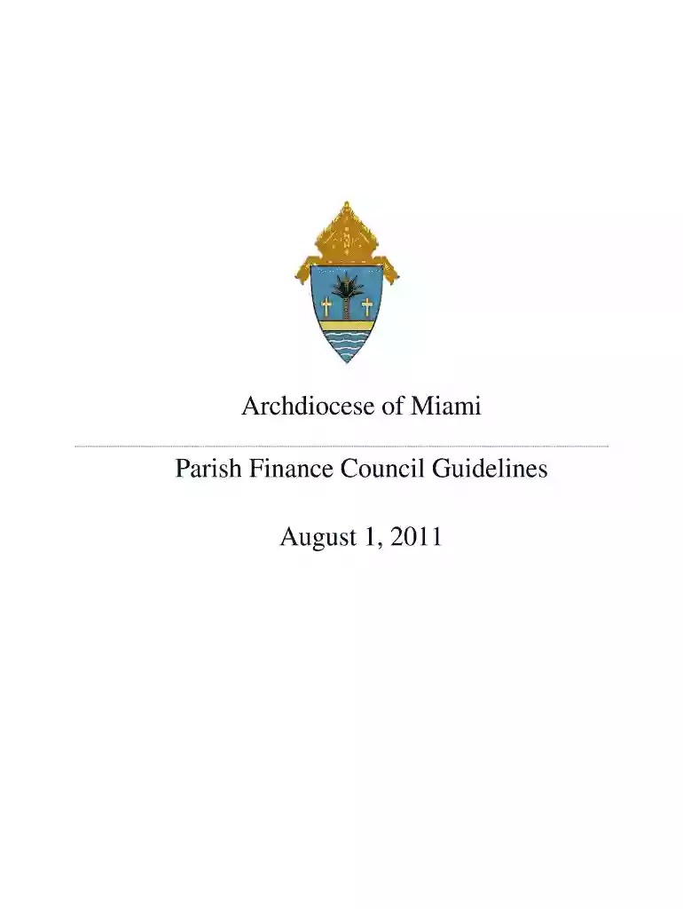 Archdiocese of Miami Parish Finance Council Guidelines - theadom Preview on Page 1