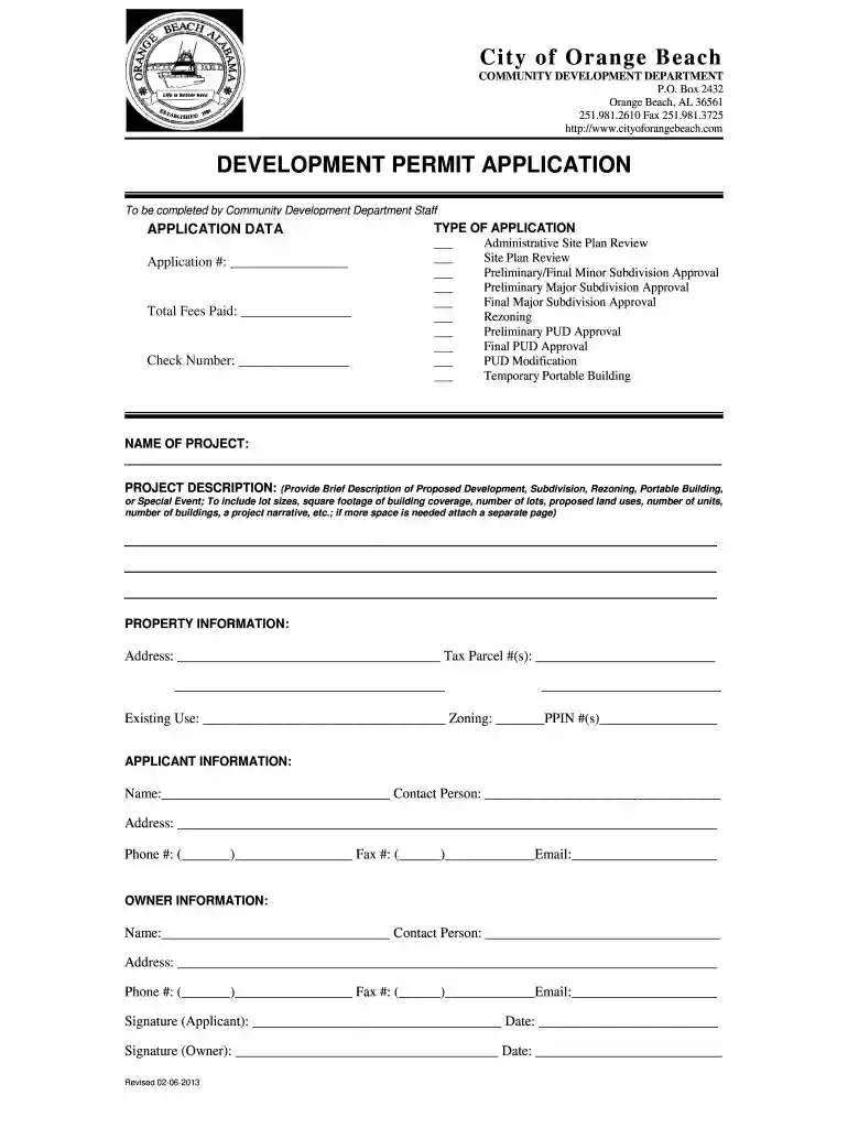 orange beach permit portal Preview on Page 1