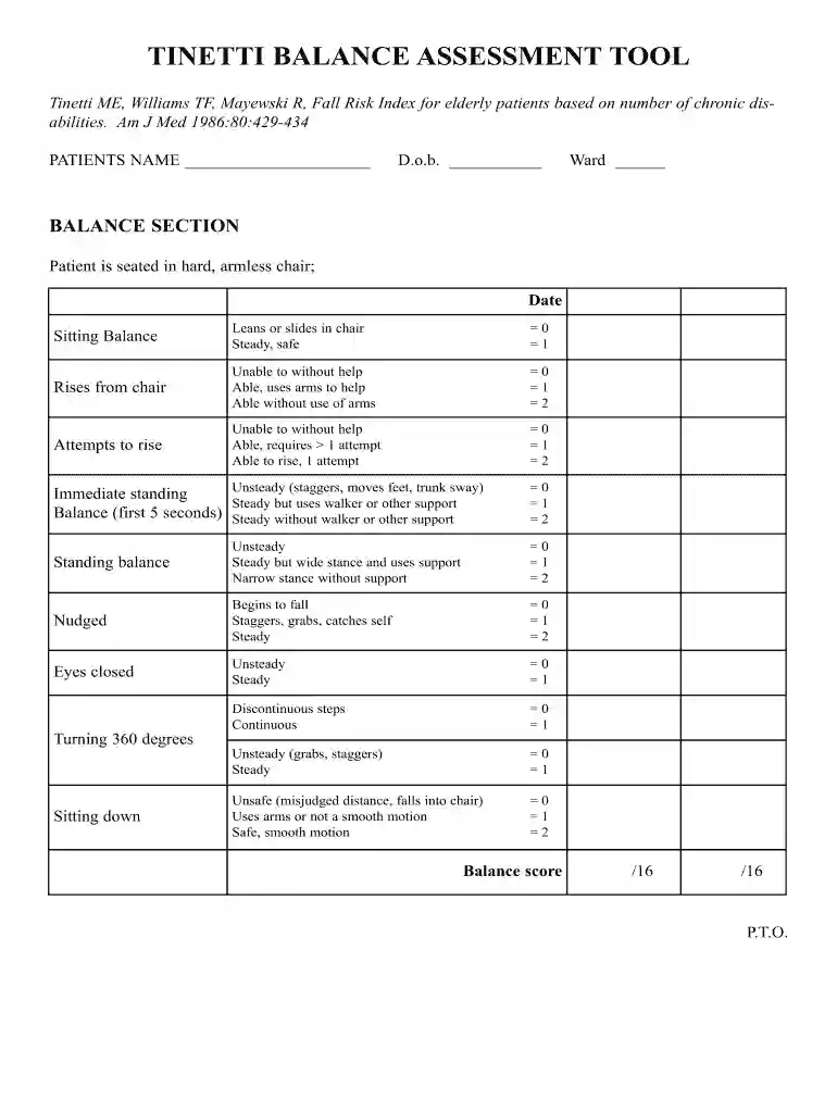 tinetti calculator Preview on Page 1