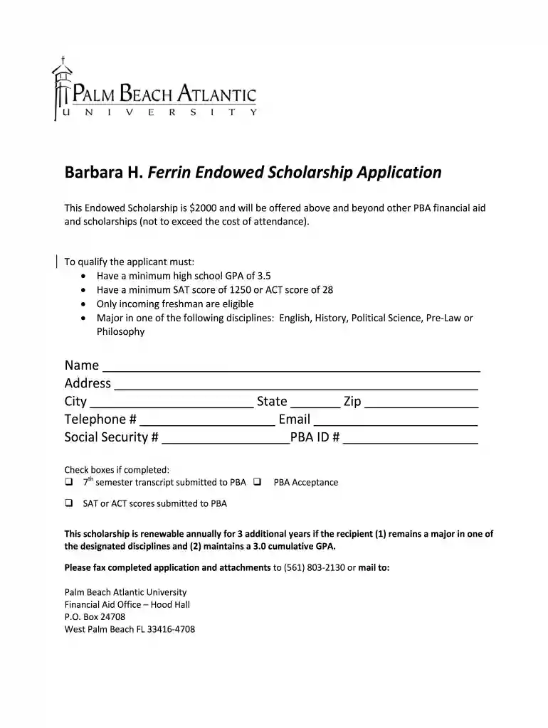 h ferrin scholarship Preview on Page 1