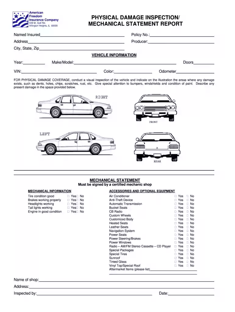 vehicle inspection checklist pdf Preview on Page 1