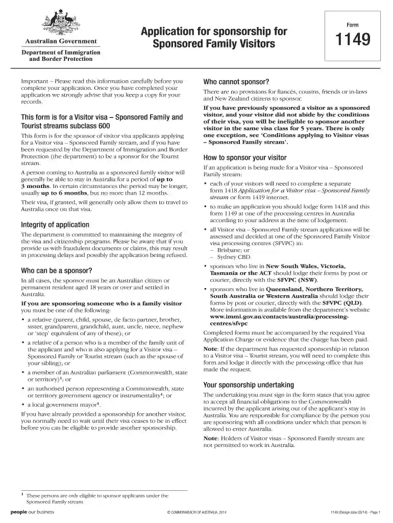 form 1149 Preview on Page 1