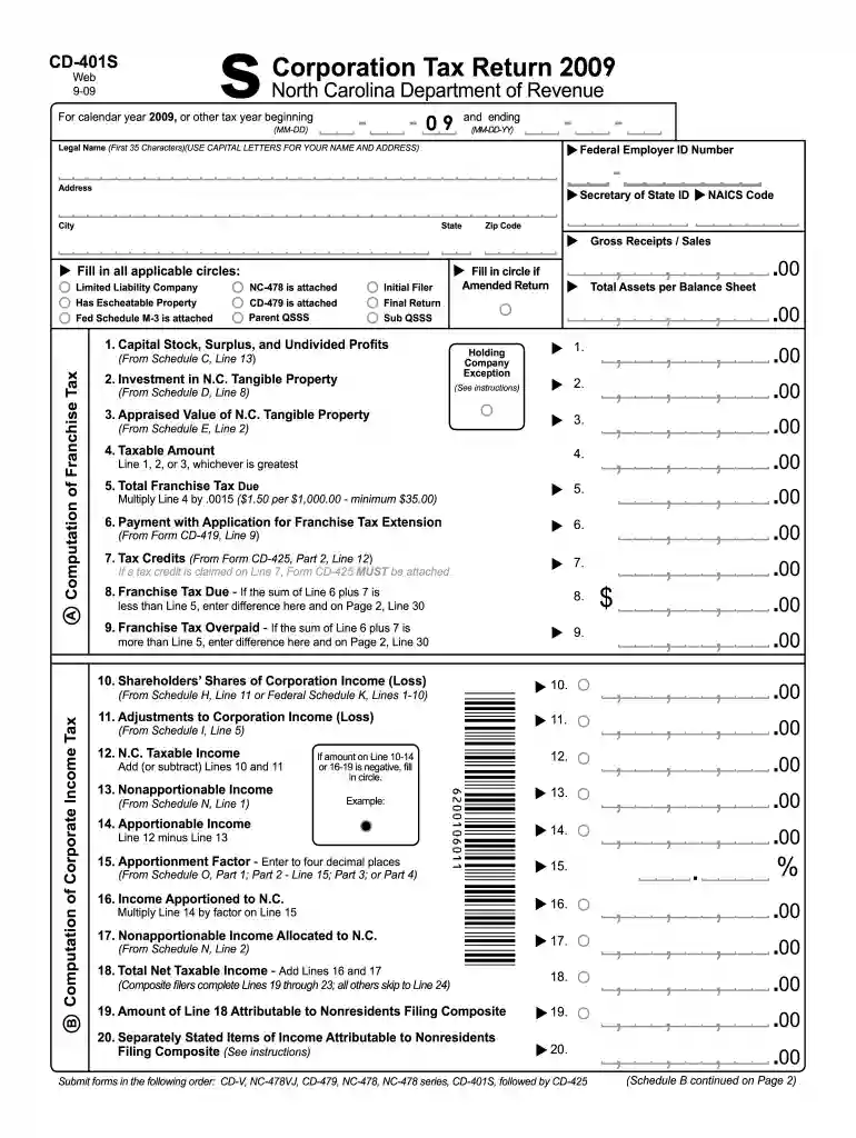 cd 401s 2009 form Preview on Page 1