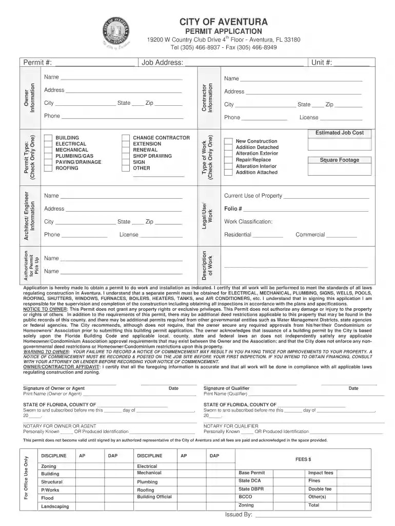 aventura building department Preview on Page 1