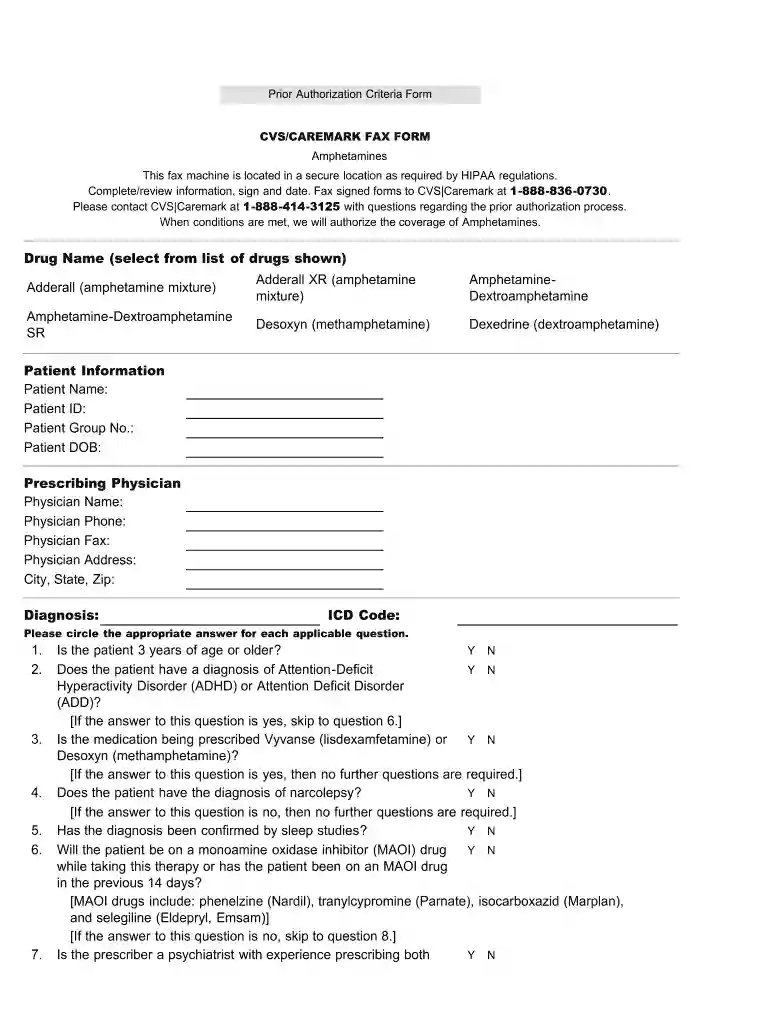 adderall prescription example Preview on Page 1