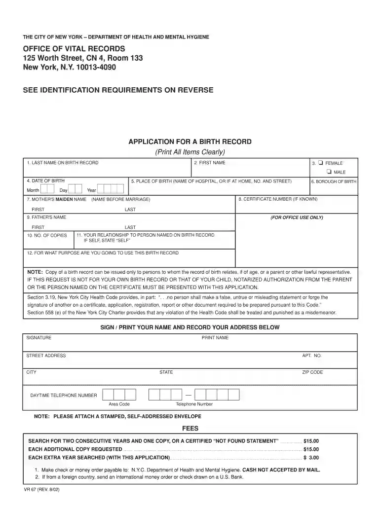 bureau of vital statistics worth street Preview on Page 1