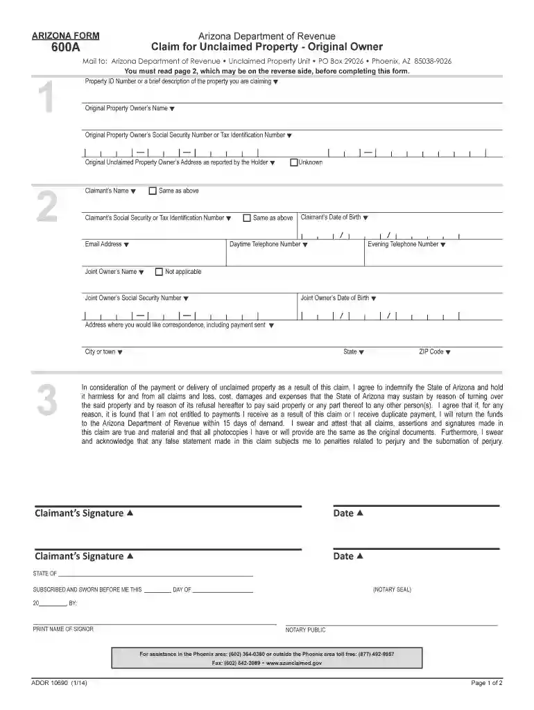 arizona form 17 5509 Preview on Page 1