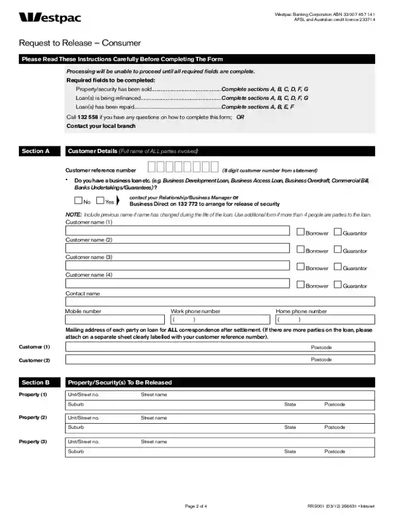 westpac discharge authority Preview on Page 1