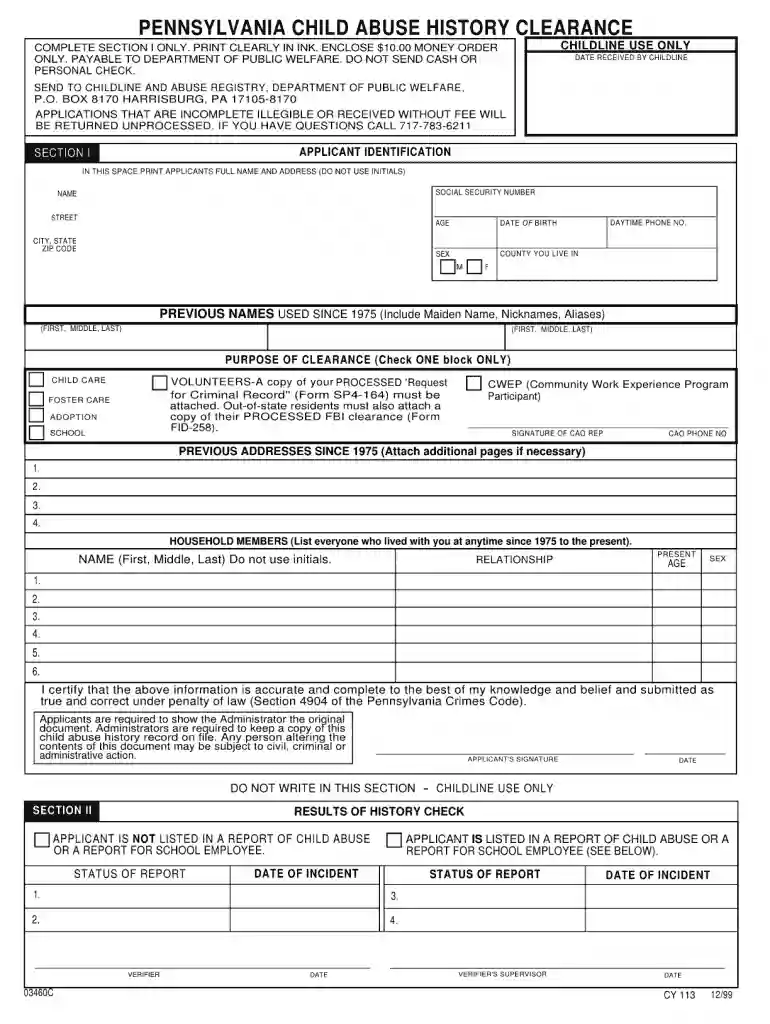act 33 clearance Preview on Page 1