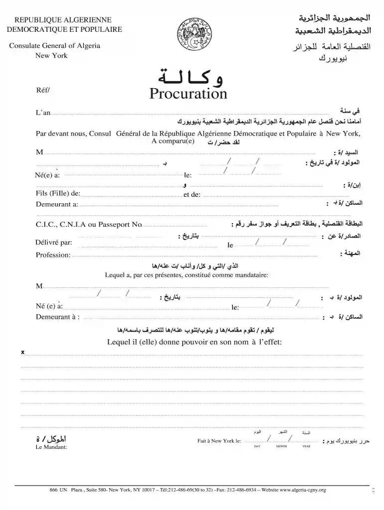 consulat algerie new york Preview on Page 1