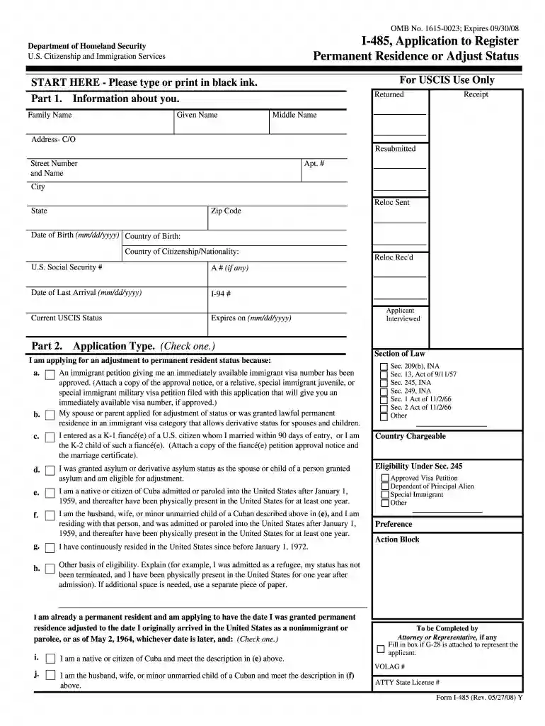 i 485 2008 Preview on Page 1