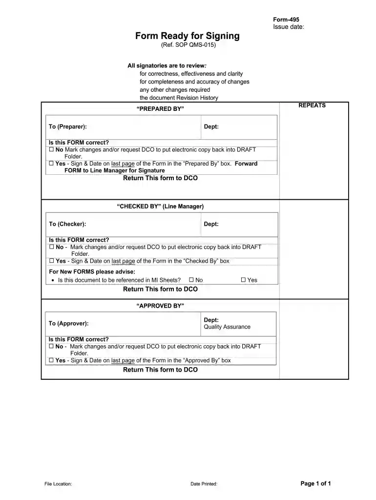 sop online template Preview on Page 1