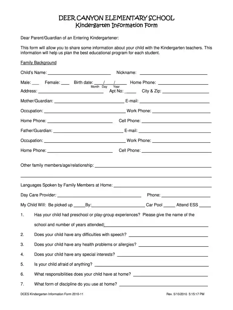 student details form Preview on Page 1