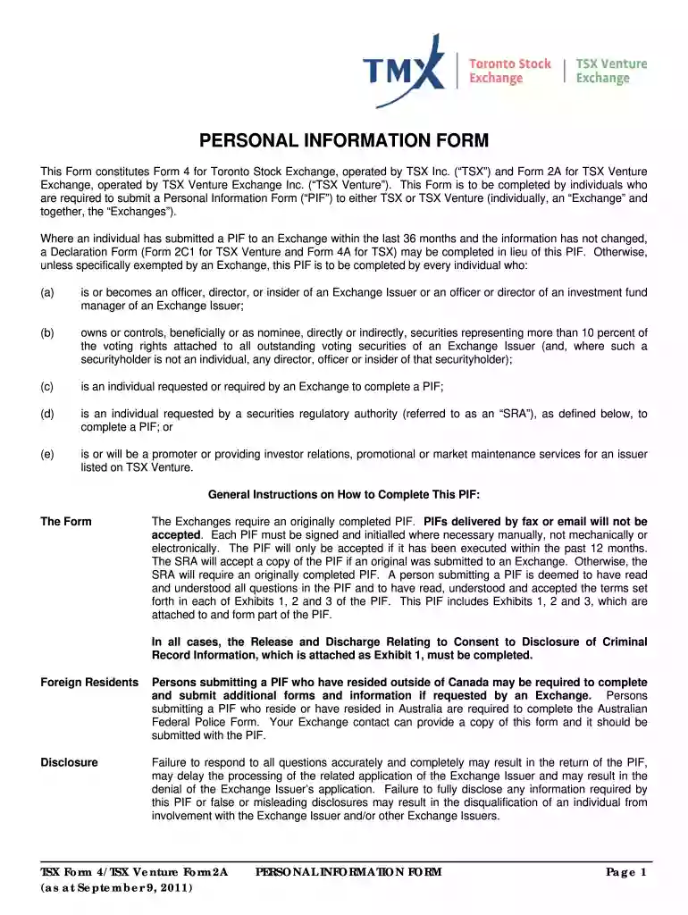 pif canada Preview on Page 1