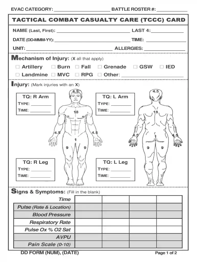 tccc card Preview on Page 1