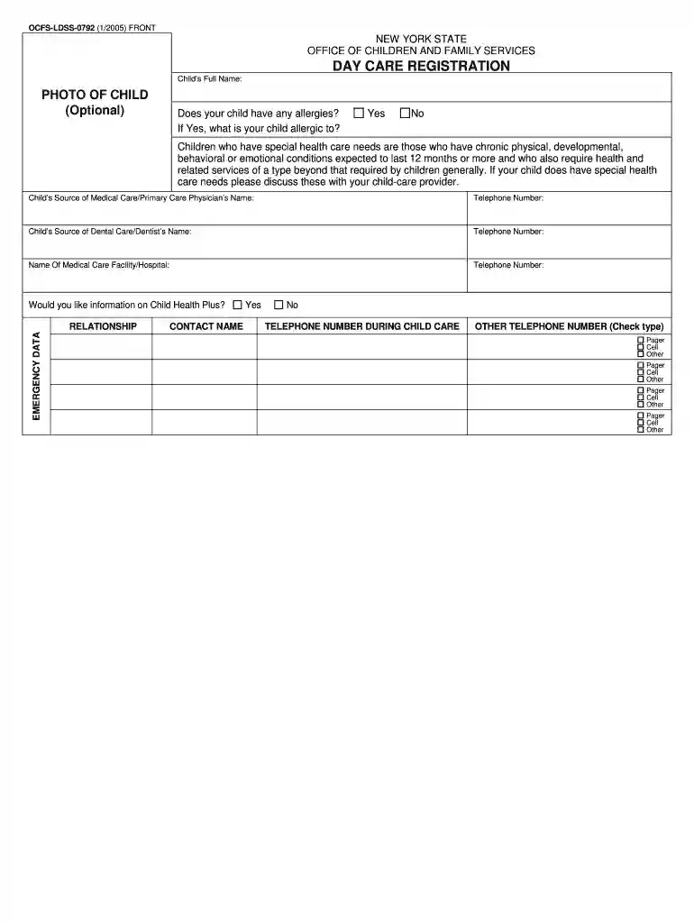 ocfs blue card Preview on Page 1