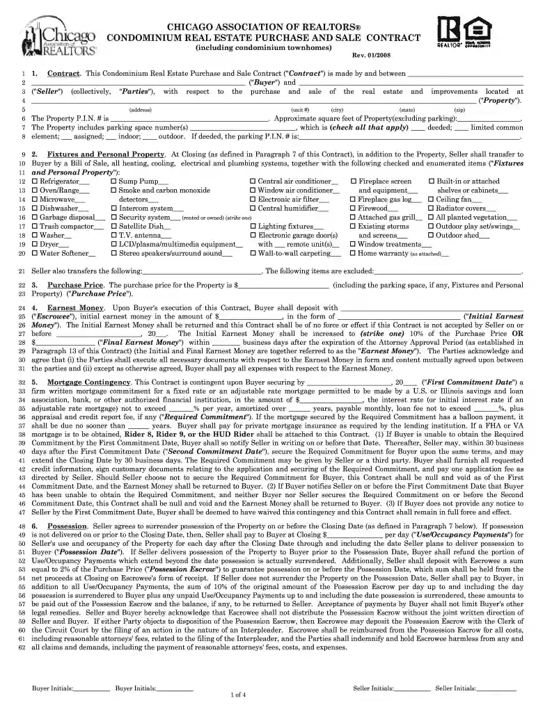 chicago association of realtors lease 2024 Preview on Page 1