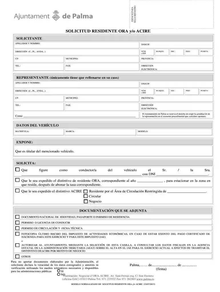 solicitar ora palma Vista previa en la página 1