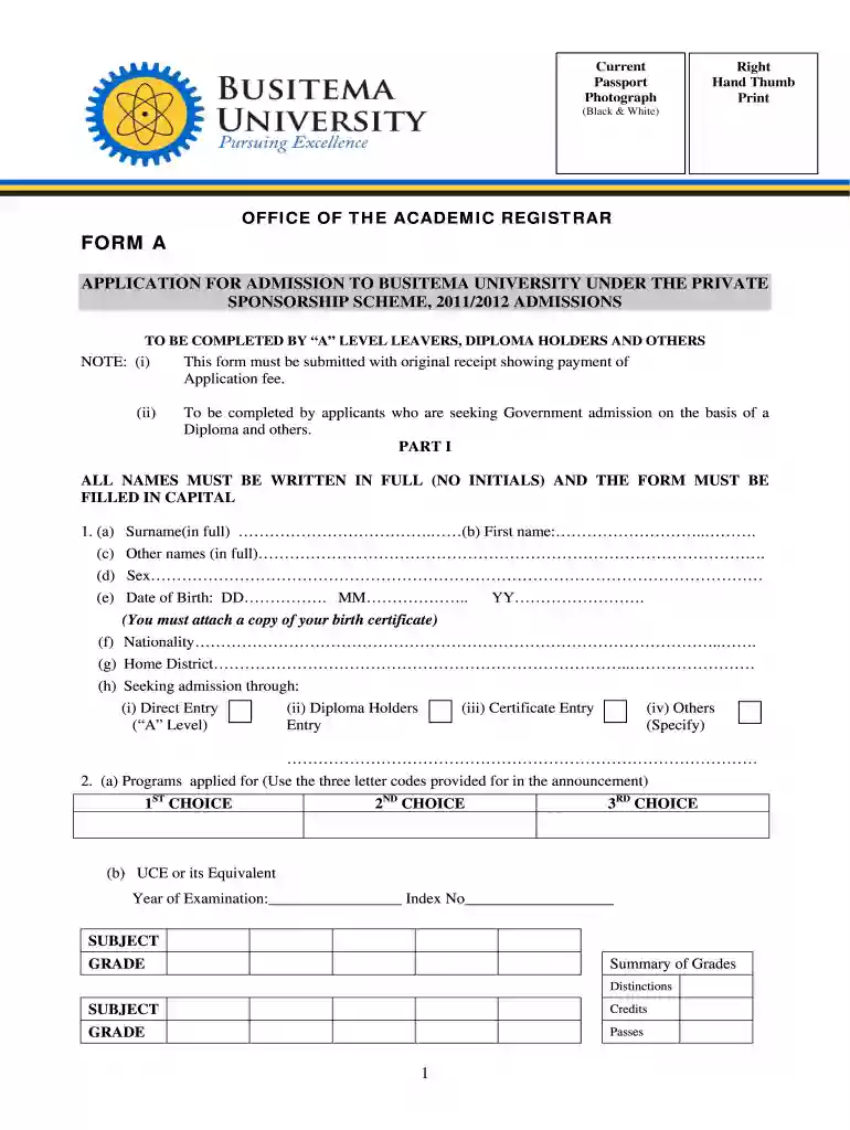busitema university online application Preview on Page 1