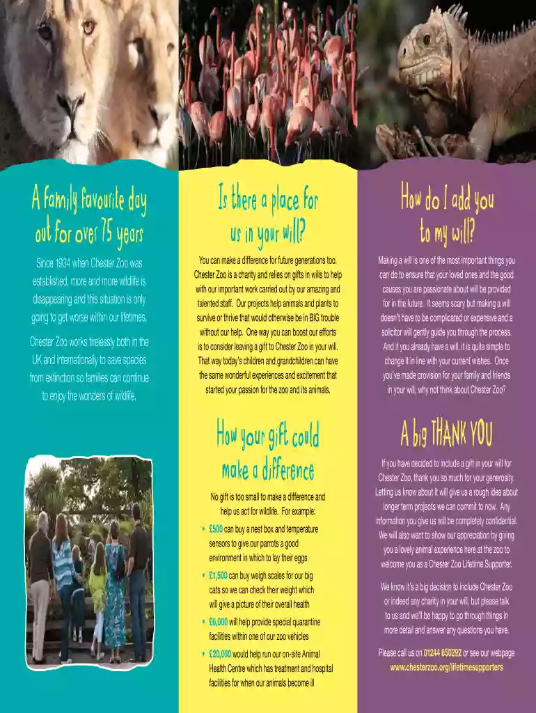 chester zoo leaflet Preview on Page 1