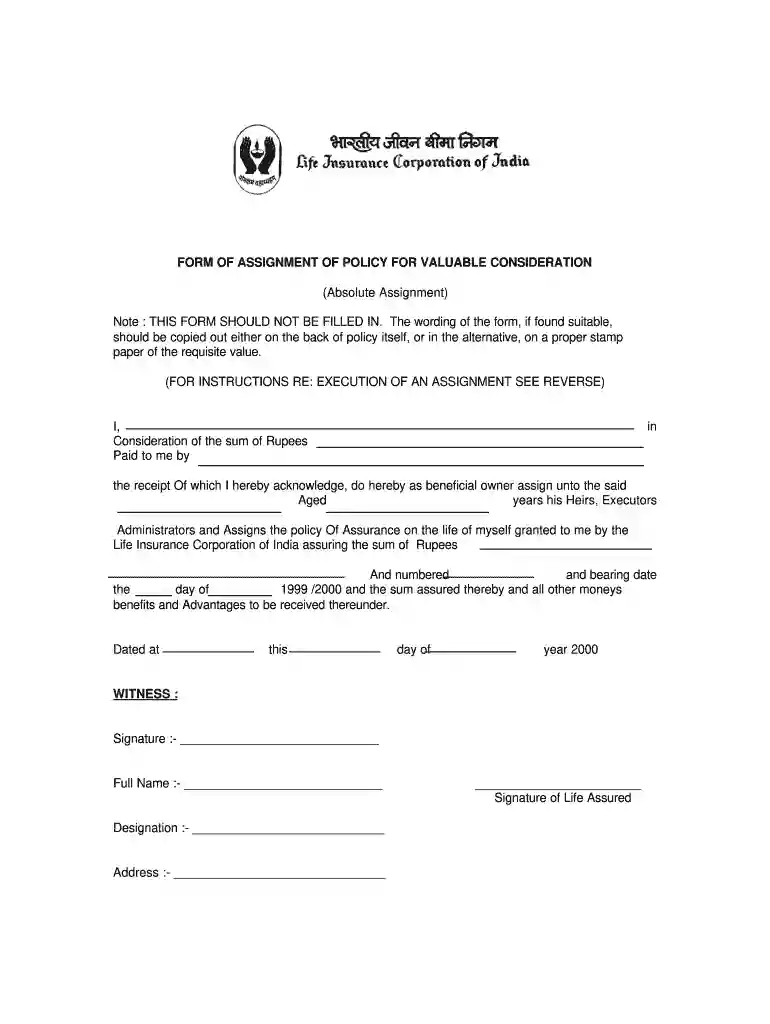 lic form 3857 Preview on Page 1