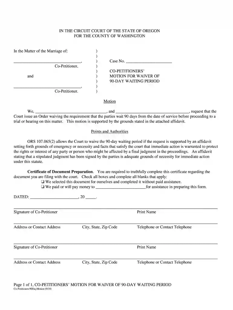waiver divorce oklahoma Preview on Page 1