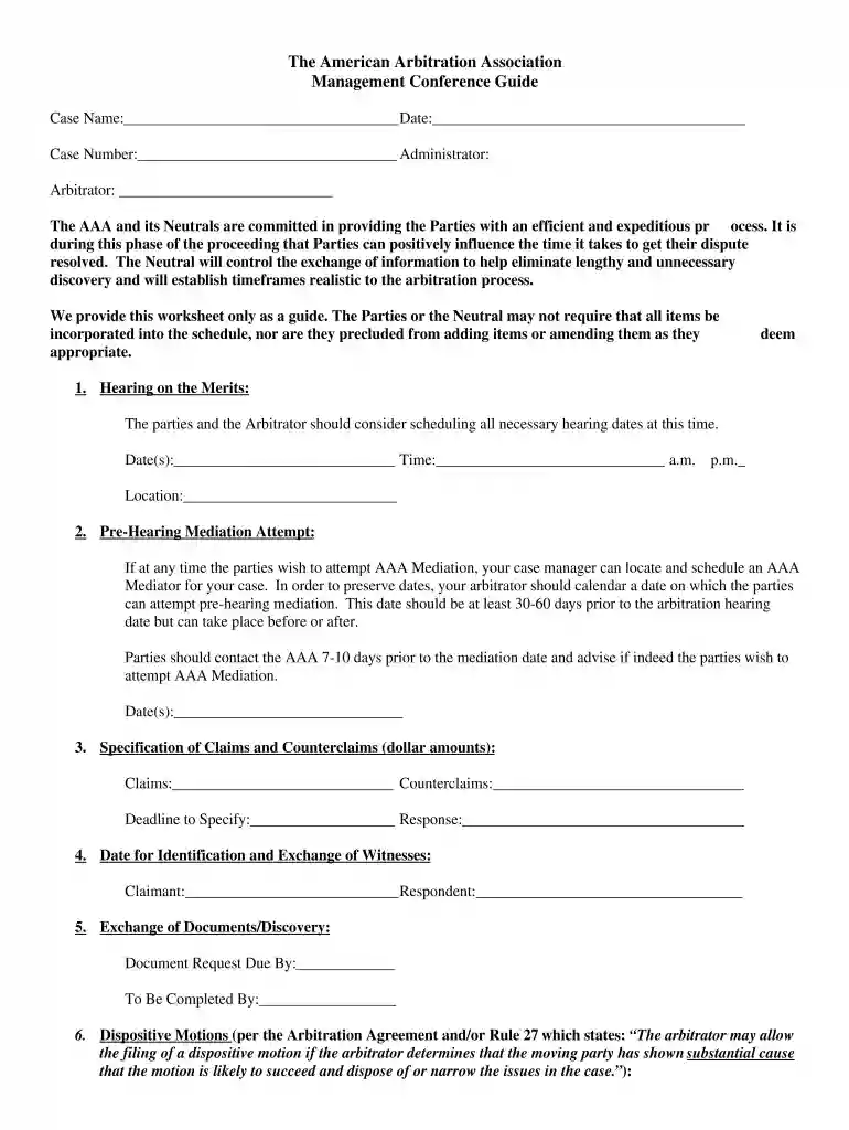 american arbitration association notice of appearance form Preview on Page 1