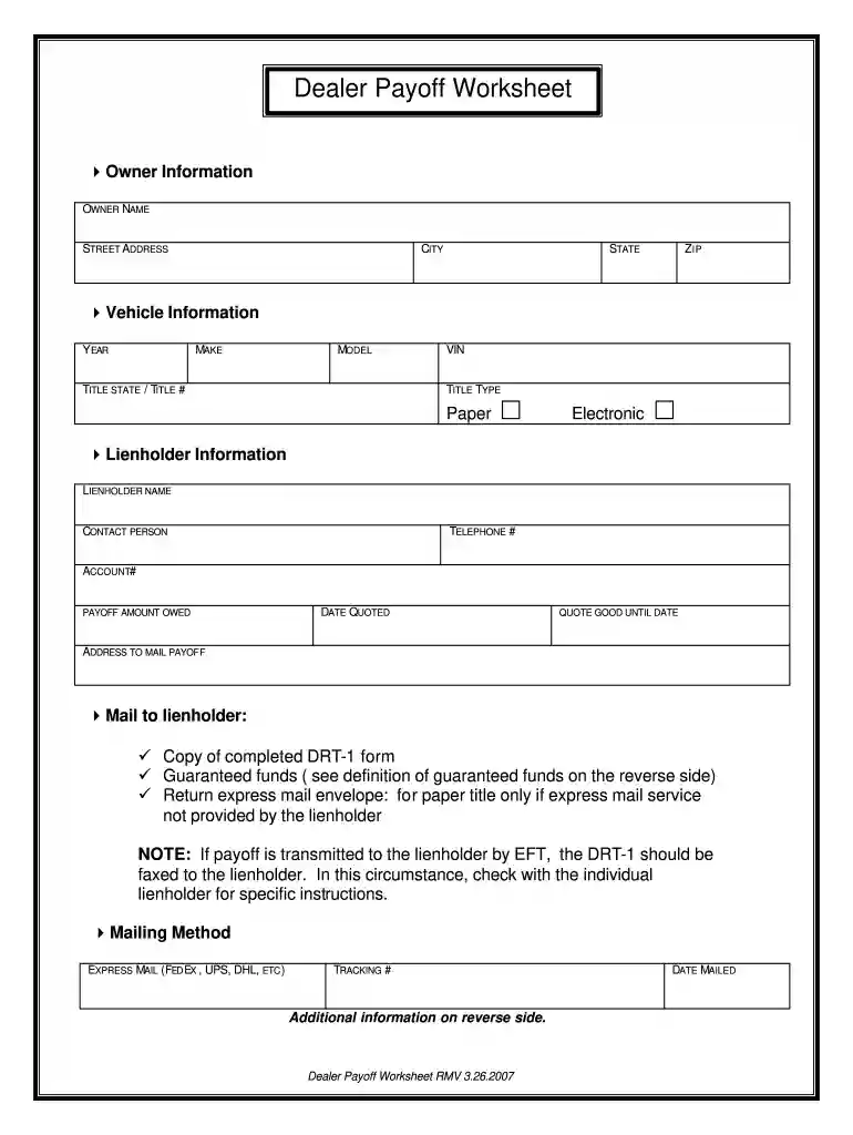 10 day payoff letter Preview on Page 1