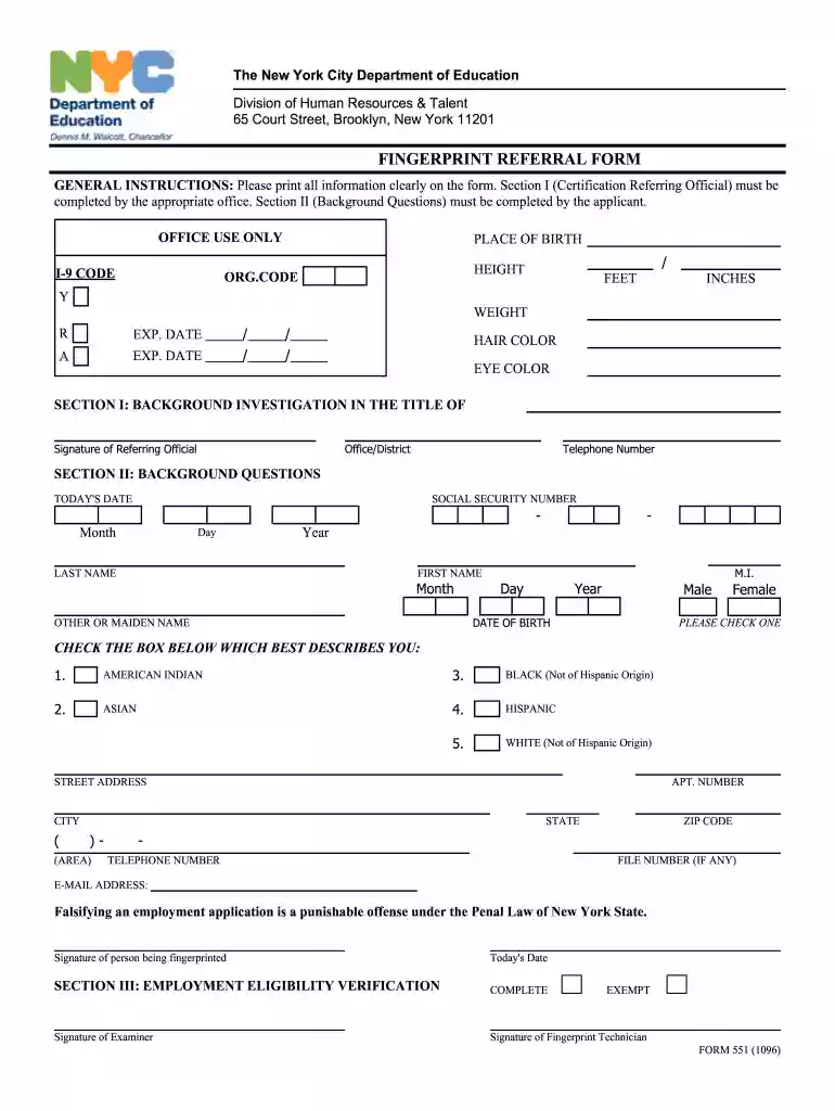 new york city fingerprint Preview on Page 1