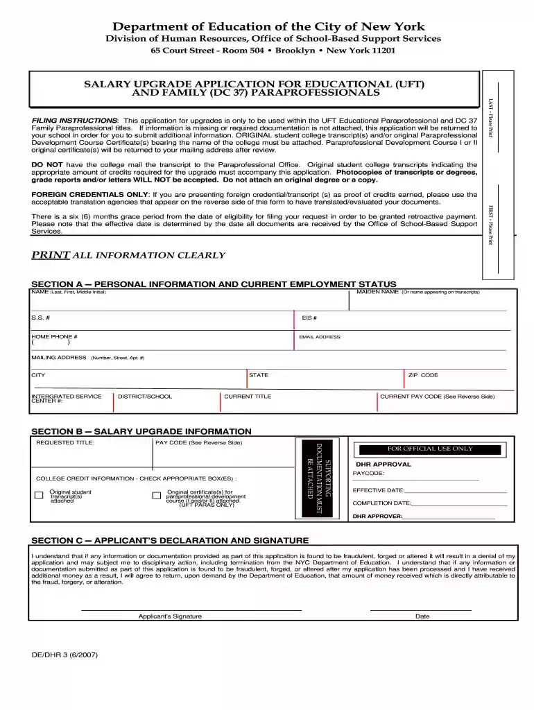 uft paraprofessional salary upgrade requirements Preview on Page 1