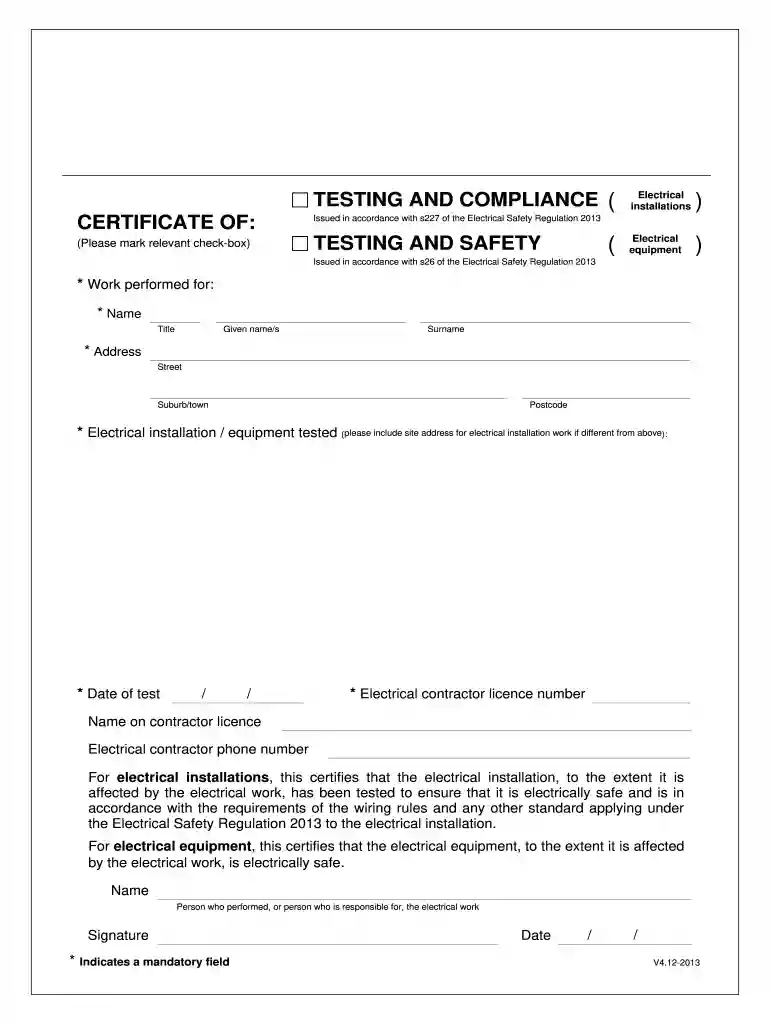 smoke alarm compliance certificate qld pdf Preview on Page 1