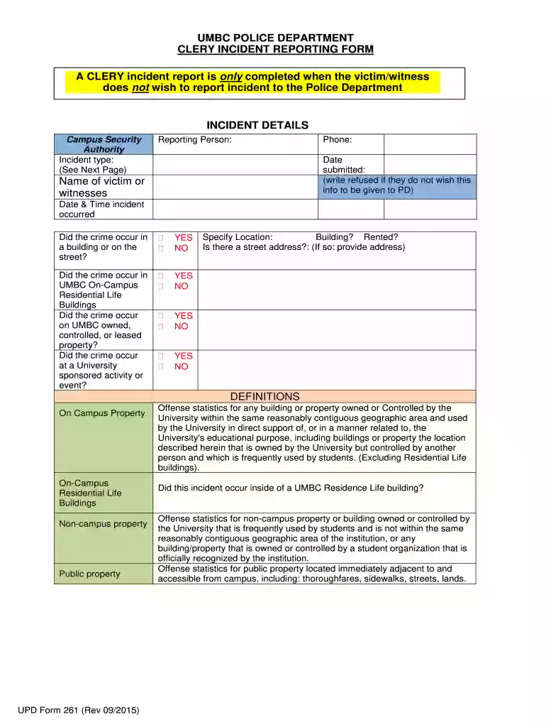 standard form 261 Preview on Page 1