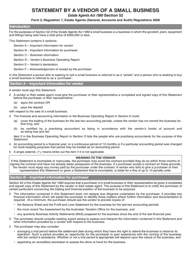section 52 form pdf Preview on Page 1