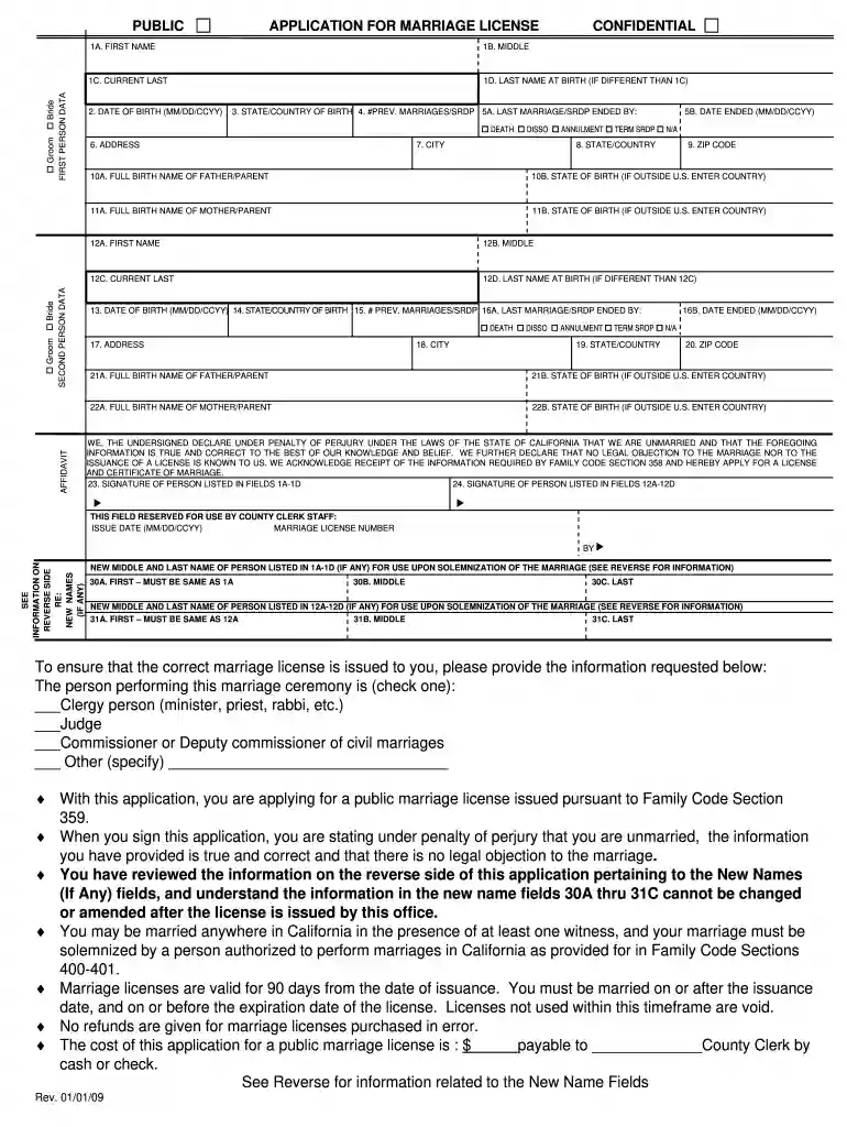 marriage license fresno Preview on Page 1