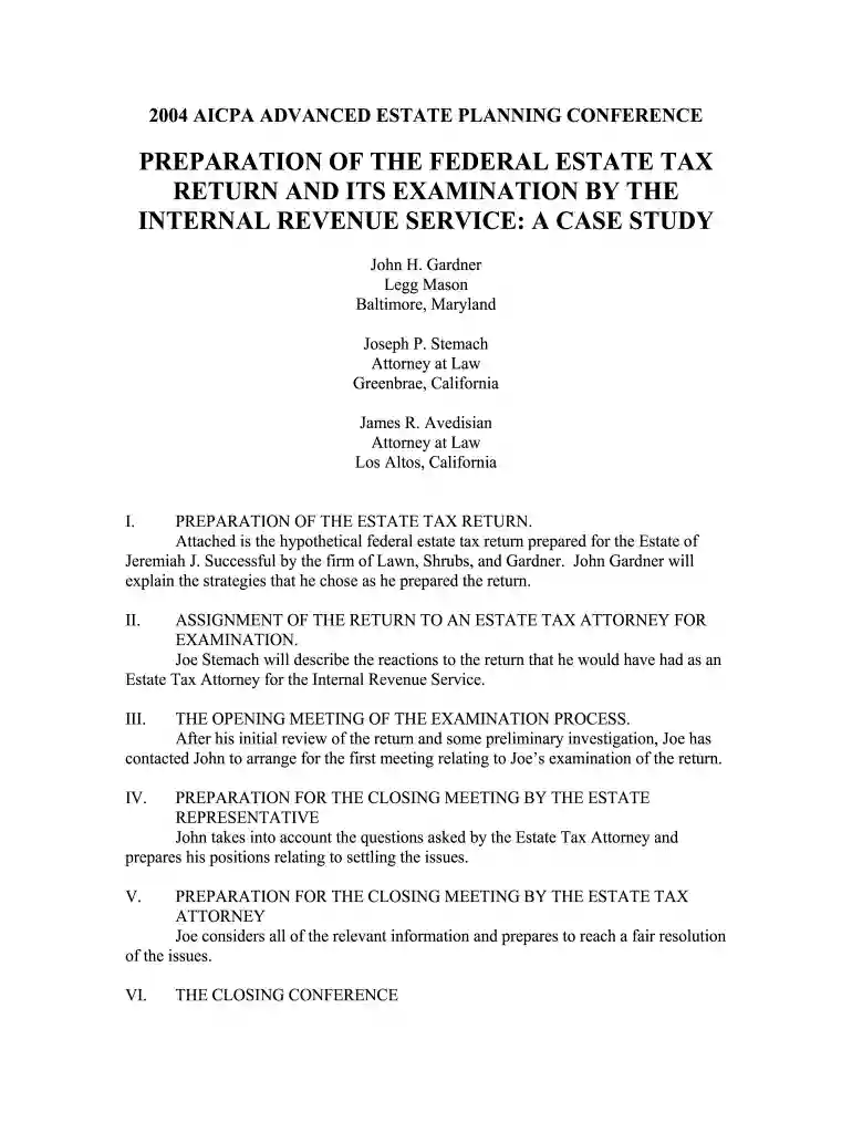 form 706 checklist Preview on Page 1