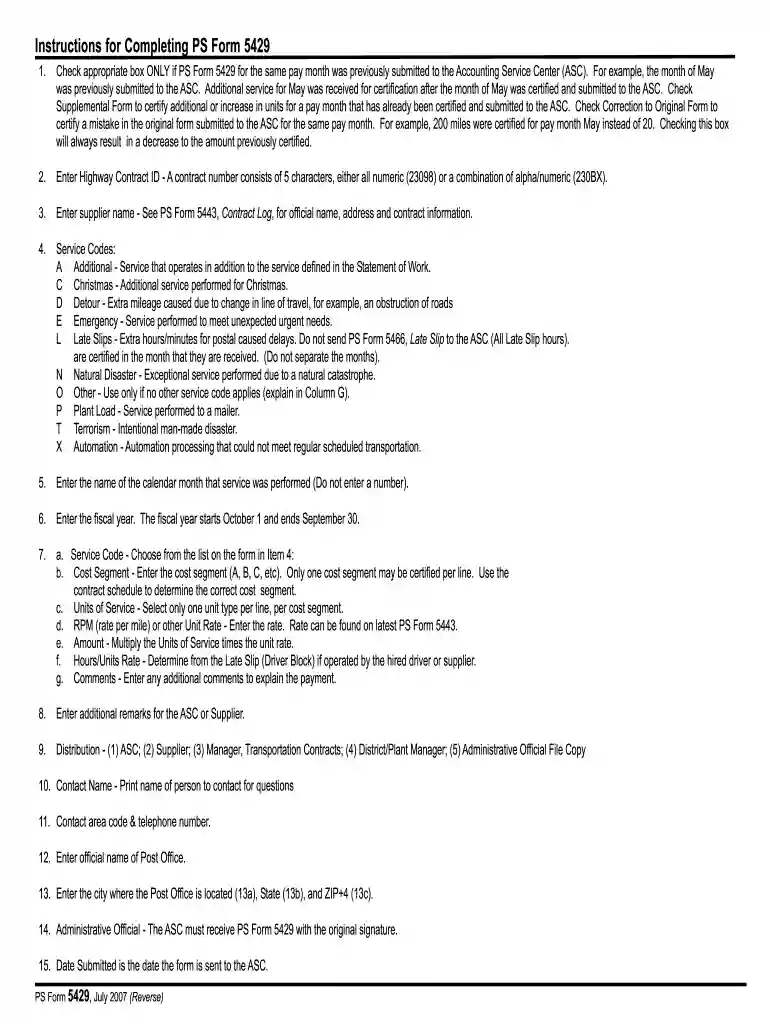 form 5429 Preview on Page 1