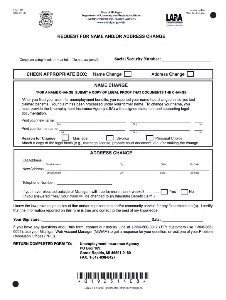 form uia 1301 pdf Preview on Page 1