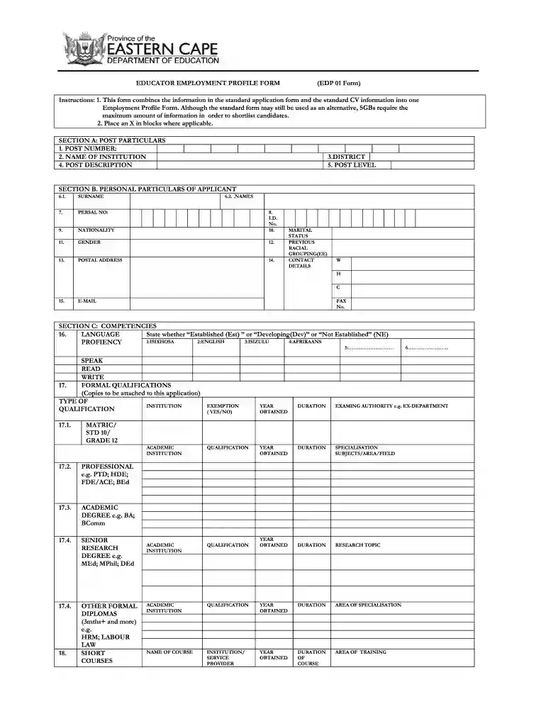lpde form Preview on Page 1
