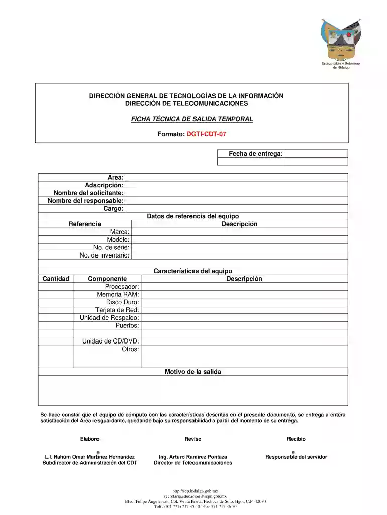 DIRECCIN DE TELECOMUNICACIONES Vista previa en la página 1