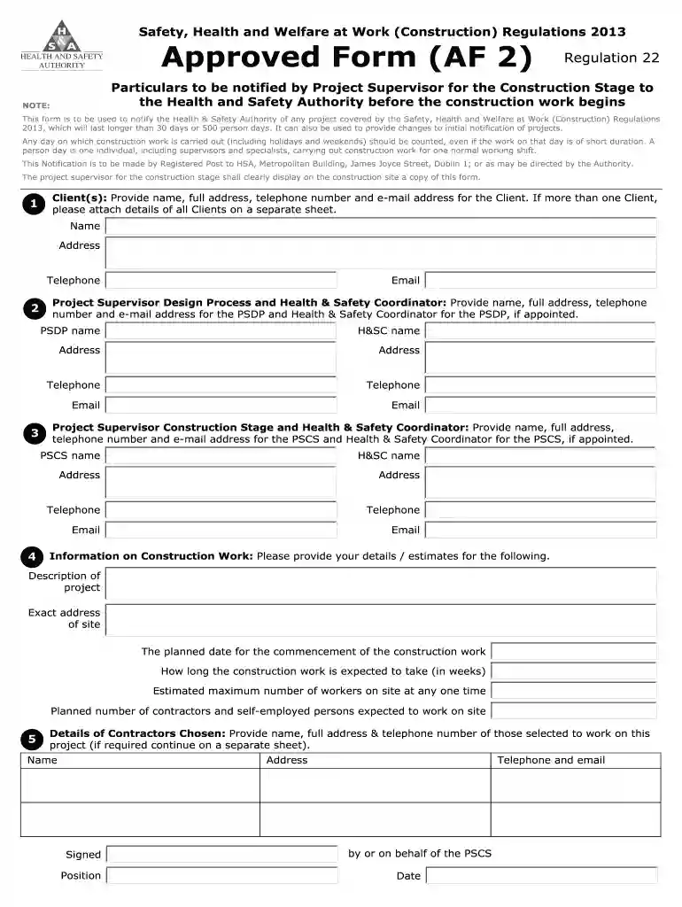 af2 form Preview on Page 1