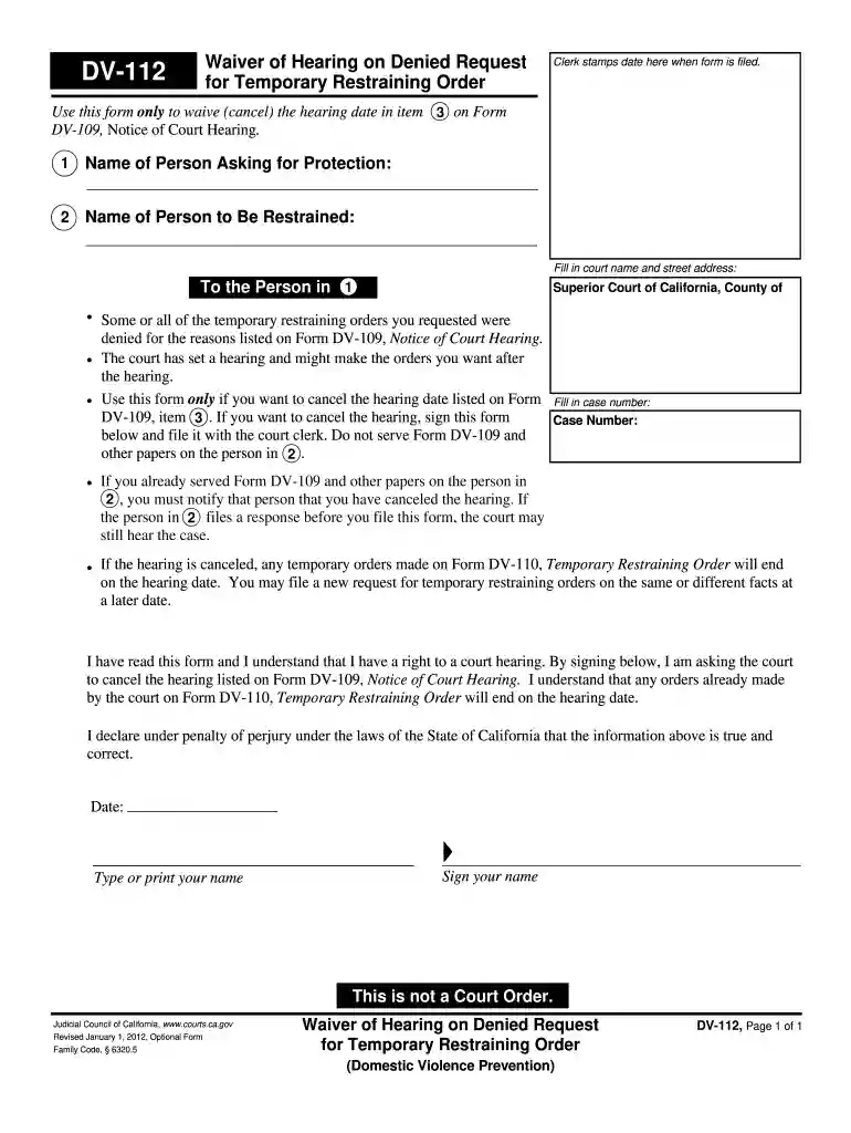 dv 112 Preview on Page 1