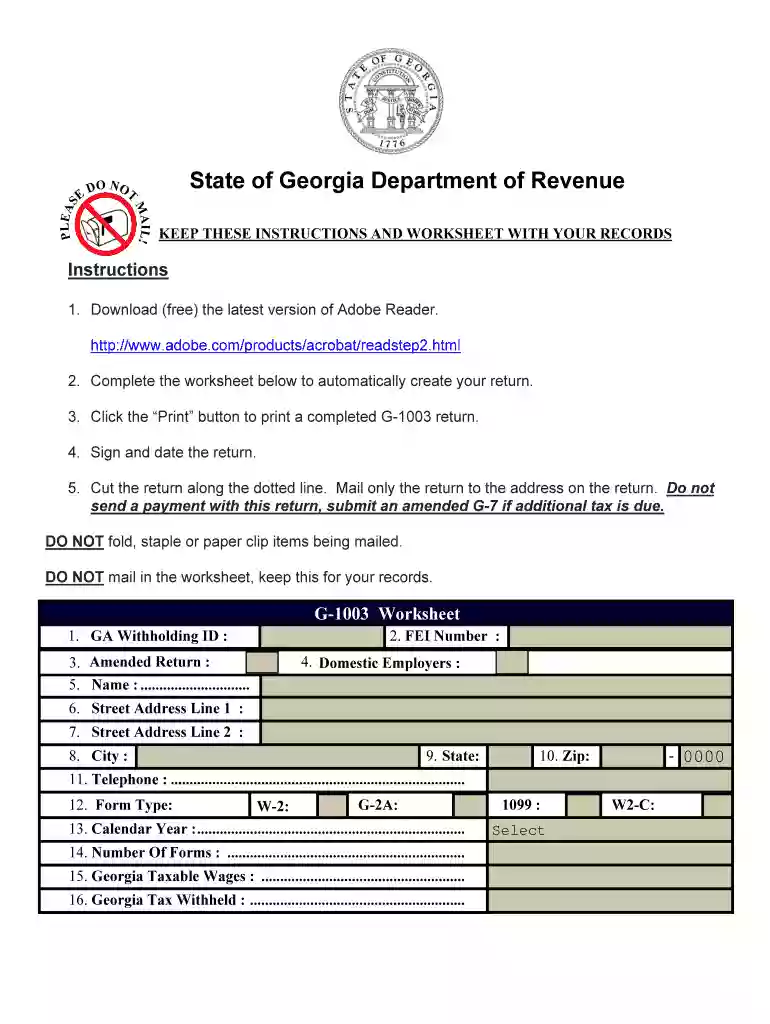 do you sen w2 with g 1003 2012 form Preview on Page 1