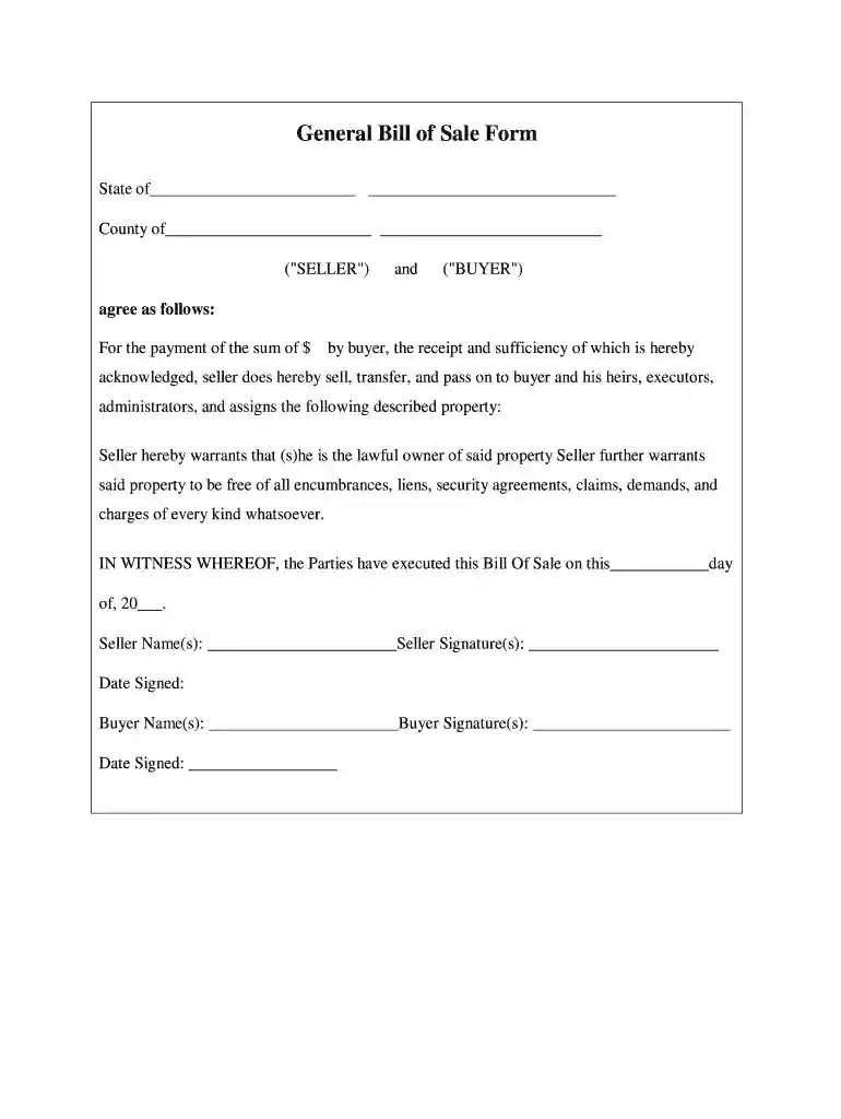 bill sale seller buyer Preview on Page 1