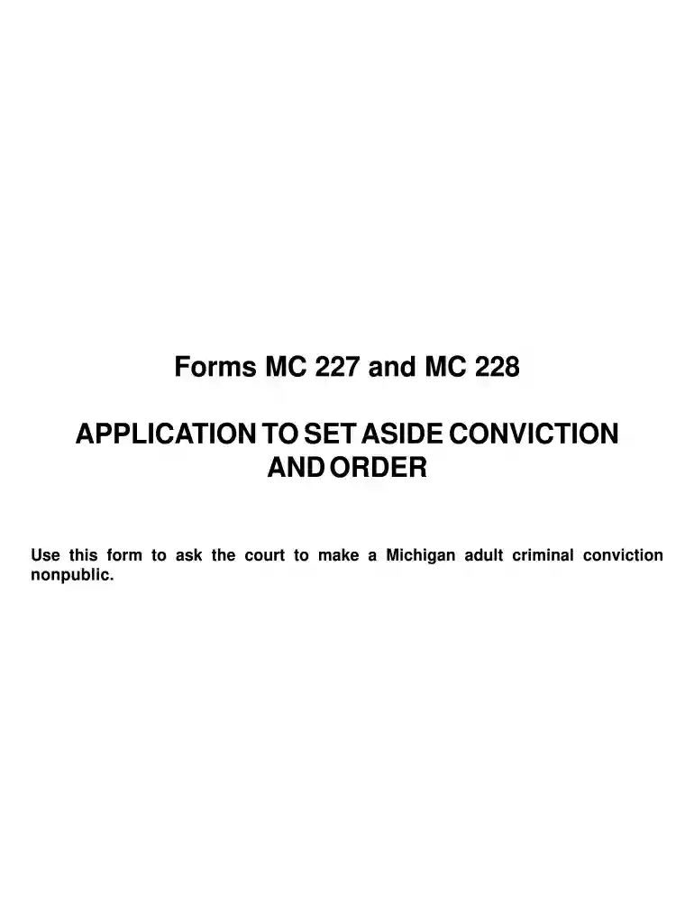 application michigan form Preview on Page 1