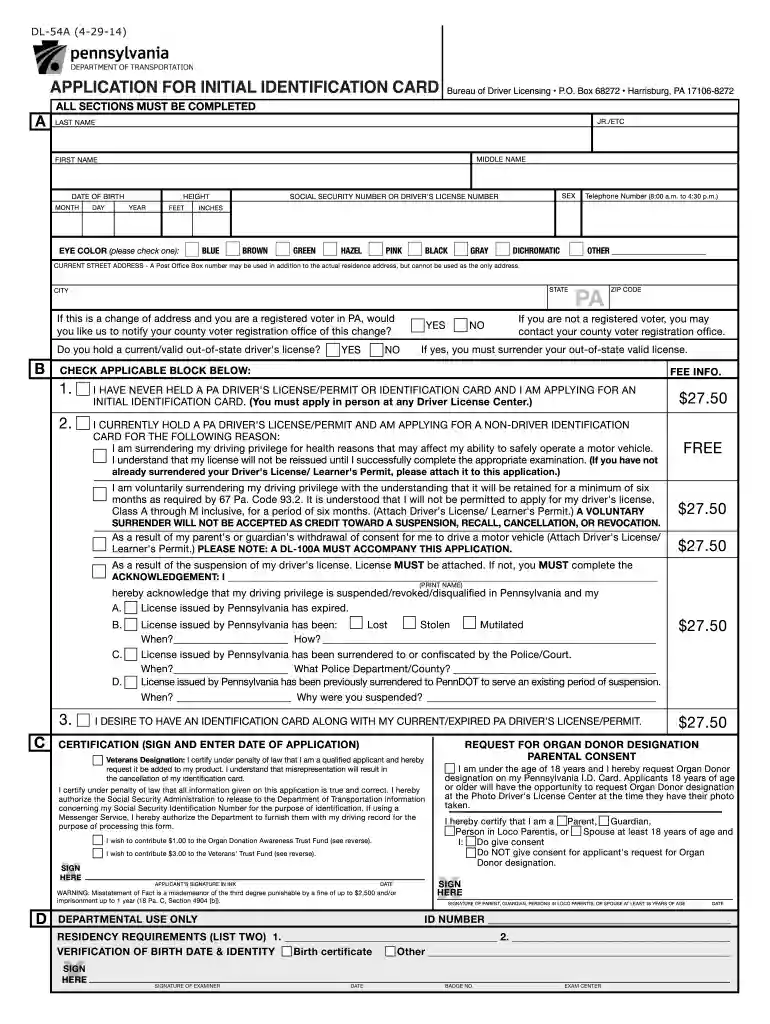 how do i get form dl 54a 2014 Preview on Page 1