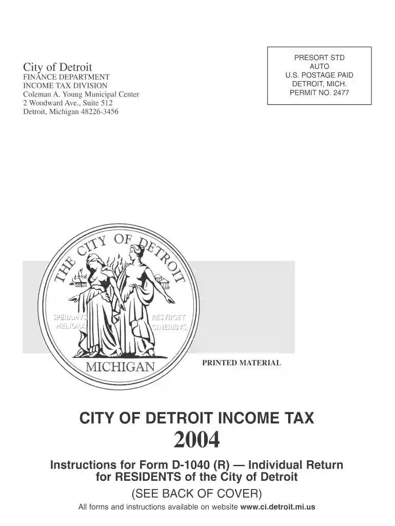 detroit city taxes non residents Preview on Page 1